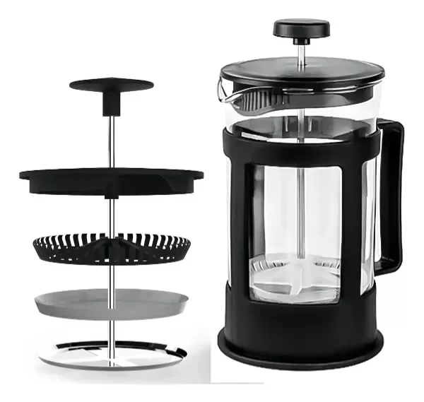 Producto - CAFETERA ESPUMADORA PRENSA FRANCESA CON EMBOLO 350 ML JOVIFEL
