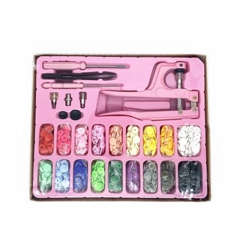 Producto - Set Colocador de Broches Snap (200 piezas + pinza)