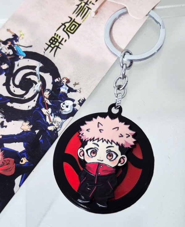 Producto - Llavero Itadori Jujutsu Kaisen metal spinner