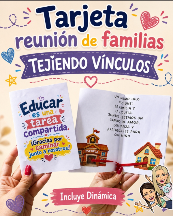 Producto - DINÁMICA REUNIÓN DE FAMILIAS. TEJIENDO VINCULOS