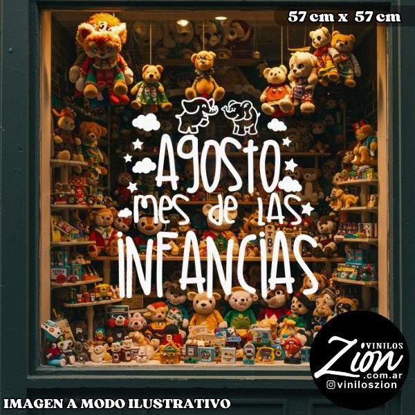 Producto - Vinilos decorativos: Agosto mes de las Infancias