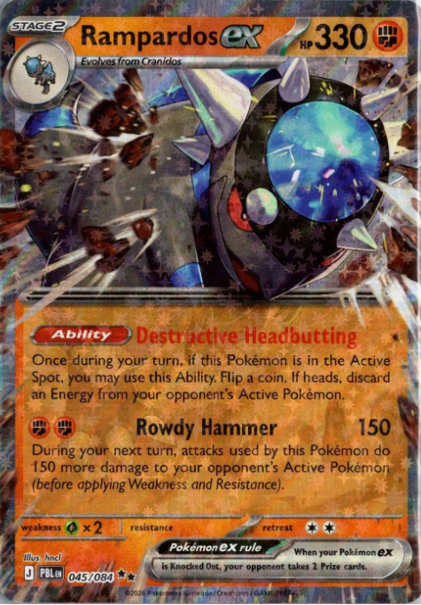 Producto - Rampardos ex (045/084) [Mega Evolution: Pitch Black]