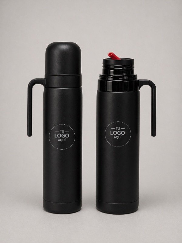 Producto - Termo térmico con pico cebador 1L de acero inoxidable