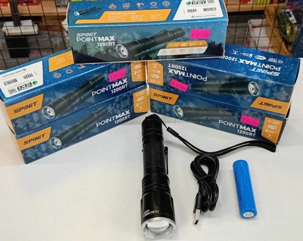 Producto - Linterna recargable Spinit PointMax 1200 LUMENS