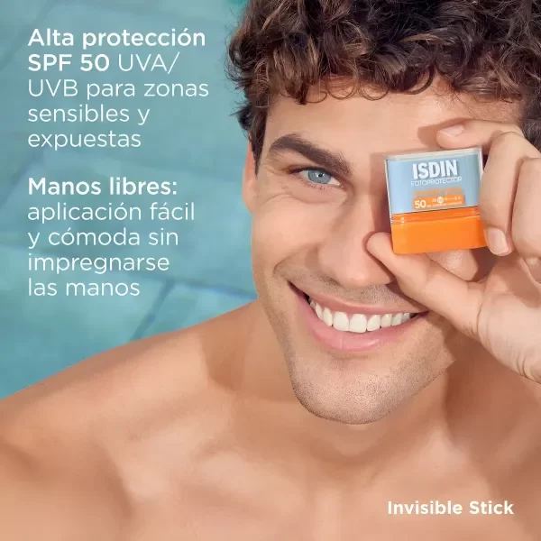 Producto - Isdin fotoprotector en barra acabado invisible FPS50 10g.