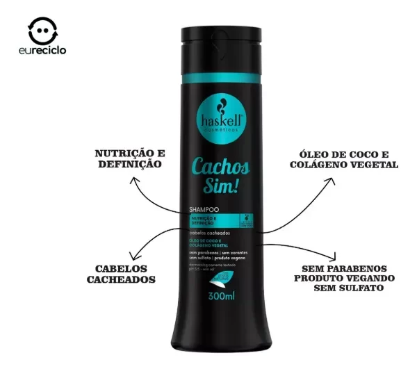 Producto - Shampoo Cachos sim! Haskell 300ml