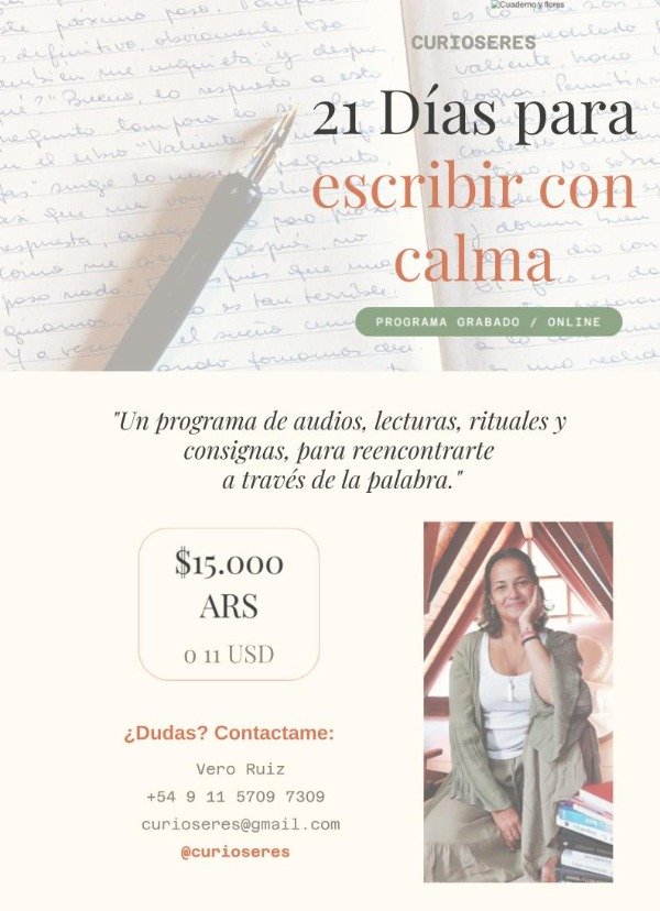 Producto - 21 días para escribir con calma
