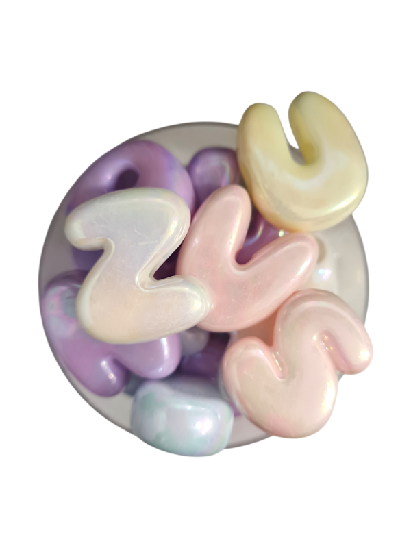 Producto - CUENTAS CHUNKY MAXI LETRAS PASTEL TORNASOL X UNIDAD