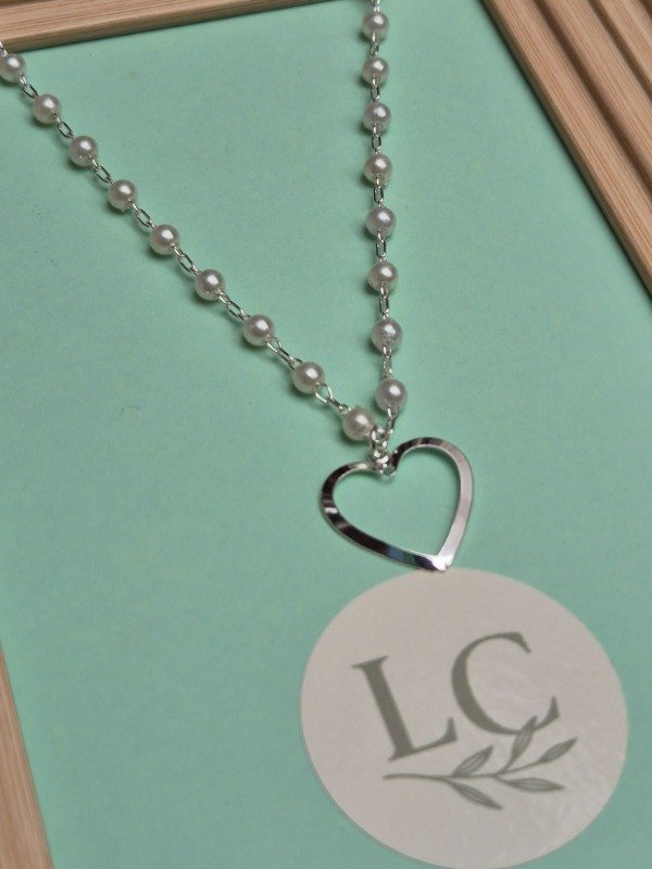 Producto - Cadena Perlas c/ Dije Corazon