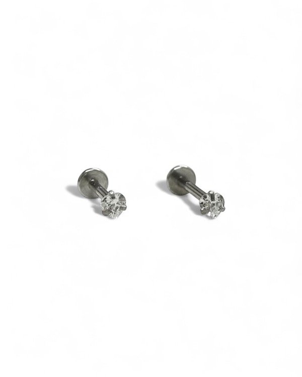 Producto - PIERCING STUD CUBIC CORAZÓN 3 mm (Unidad)