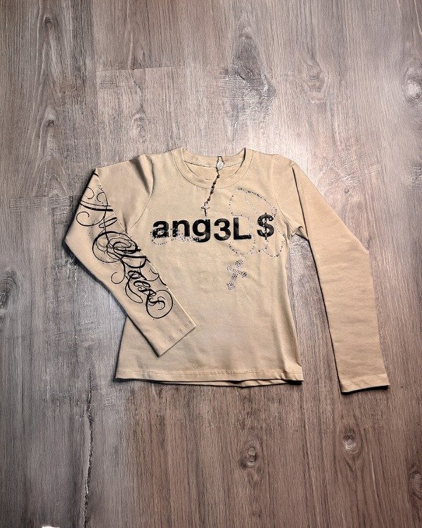 Producto - Remera Angels Strass Y2K