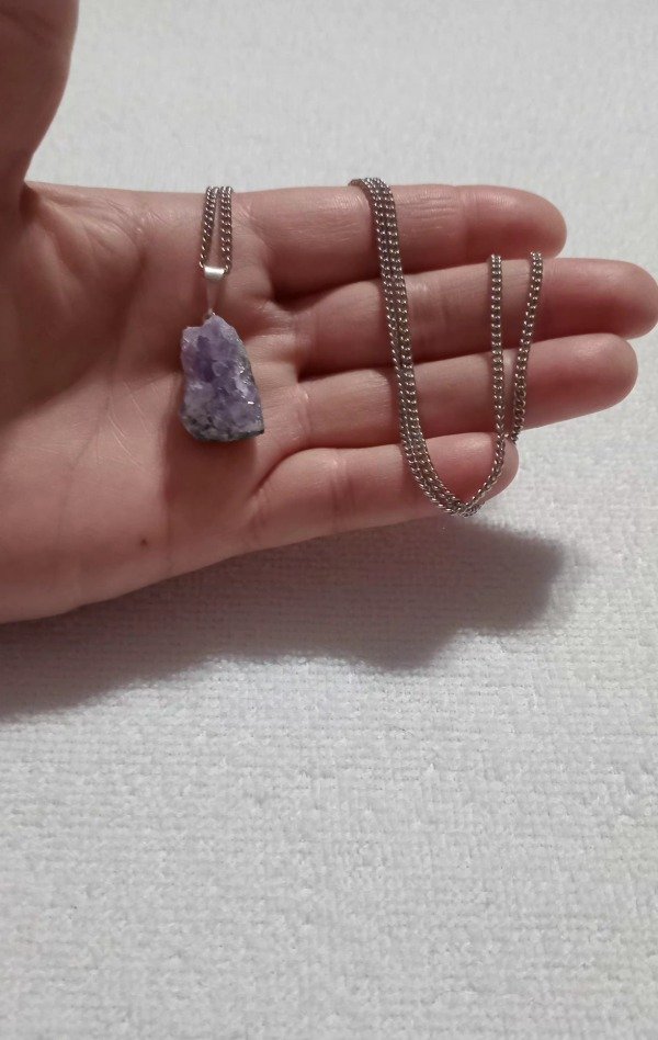 Producto - CONJUNTO DIJE DRUSA DE AMATISTA Y CADENA A.Q