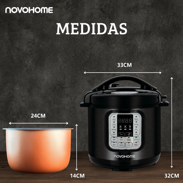 Producto - Olla A Presión -Digital -Multifunción -5 Lts -Novohome(NH-OM900) - 8