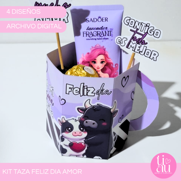 Producto - KIT TAZA FELIZ DIA- 4 DISEÑOS