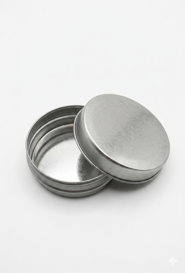 Producto - Lata pastillera plateada