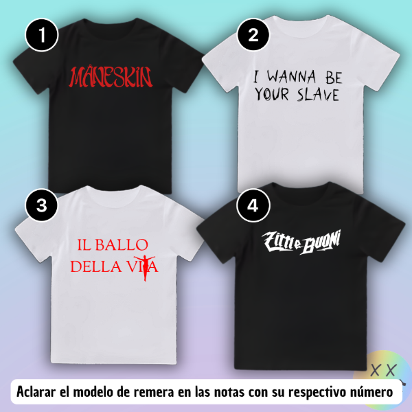 Producto - Baby Tee Maneskin #1