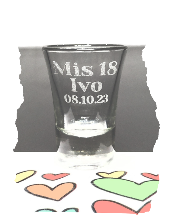 Producto - Vaso shot souvenirs 18 años X24