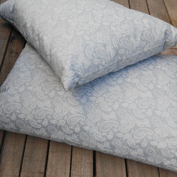 Producto - Fundas arabescos en set (x2unid) 40x70 celeste desaturado