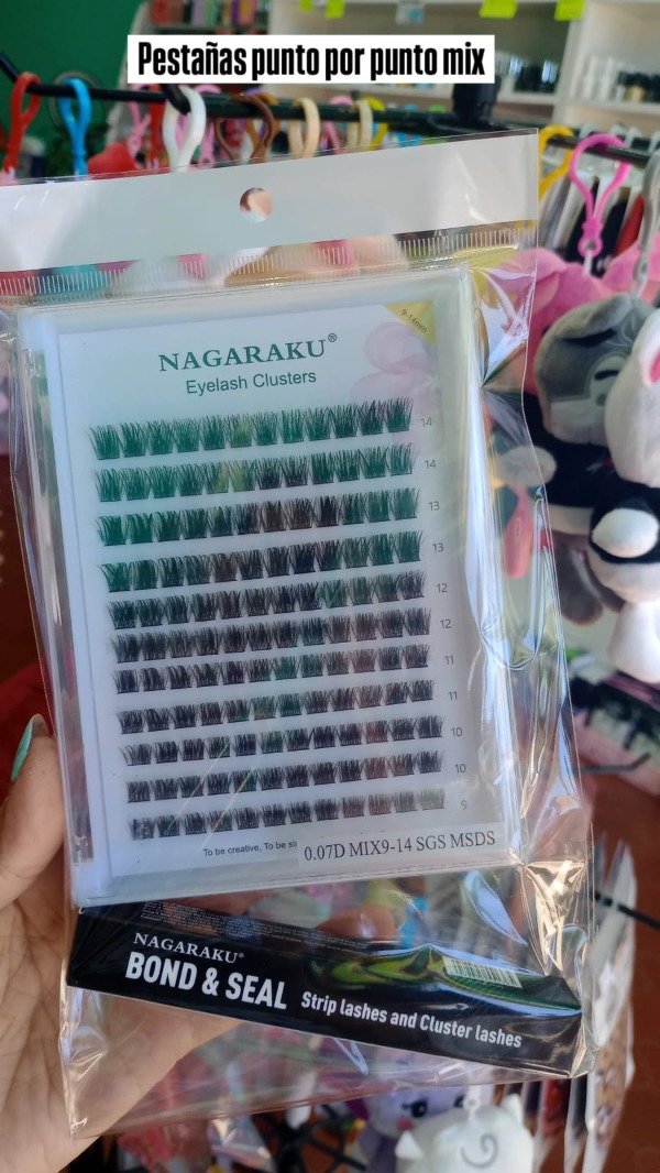 Producto - PESTAÑAS PUNTO POR PUNTO CON ADHESIVO NAGARAKU 2