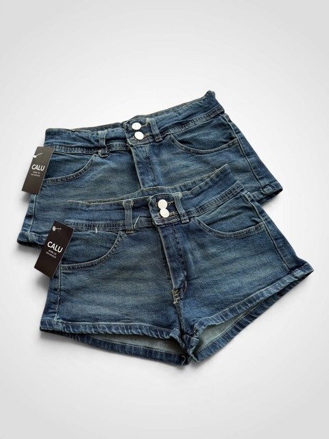Producto - SHORT DE JEAN AZUL DOS BOTONES JIEMBA 0854