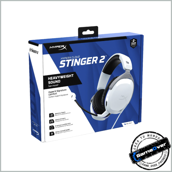 Producto - Gamer Hyperx Cloud Stinger 2 Core Ps5 Blanco