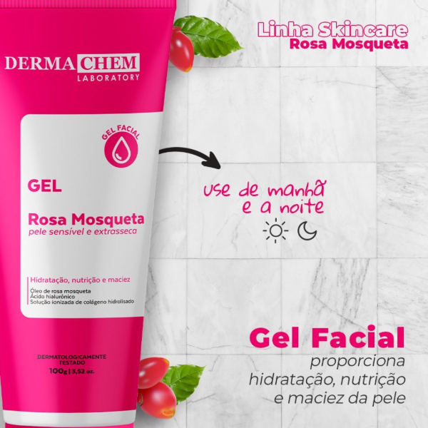 Producto - Gel Facial Hidratacion Intensa e nutricion Rosa Mosqueta Dermachem