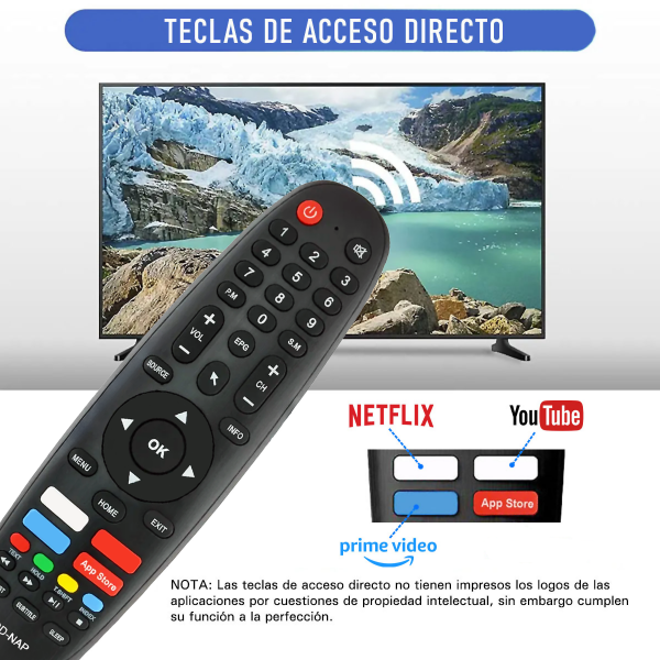 Producto - Control Remoto Para Smart TV JAM LUO NAPOLI RDI (668) - 4
