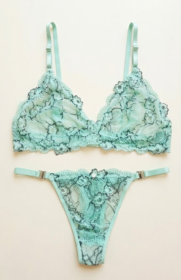 Producto - Conjunto Encaje Verde