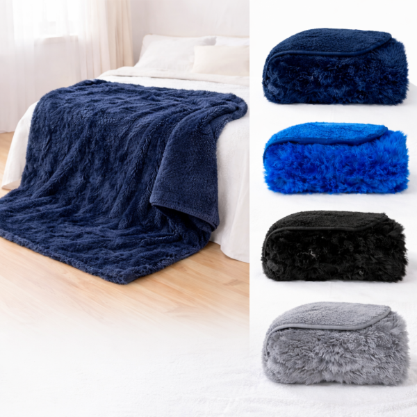 Producto - Frazada pelo de mono con corderito