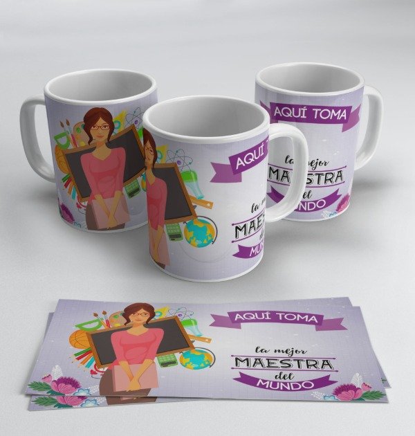 Producto - Plantillas Para Tazas Día del Maestro Vol.14