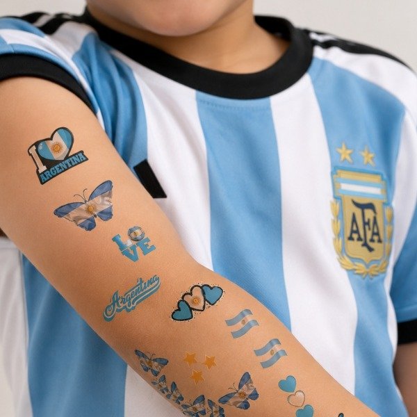Producto - Tatoos temporales de Argentina plancha por 9 tatuajes