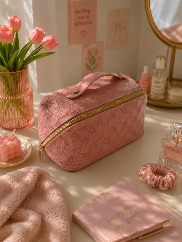 Producto - Neceser grid textured
