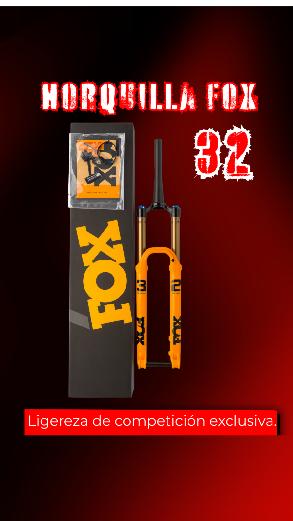 Producto - Horquilla FOX FLOAT 32 . 2025 . 29 . 100 mm . Naranja
