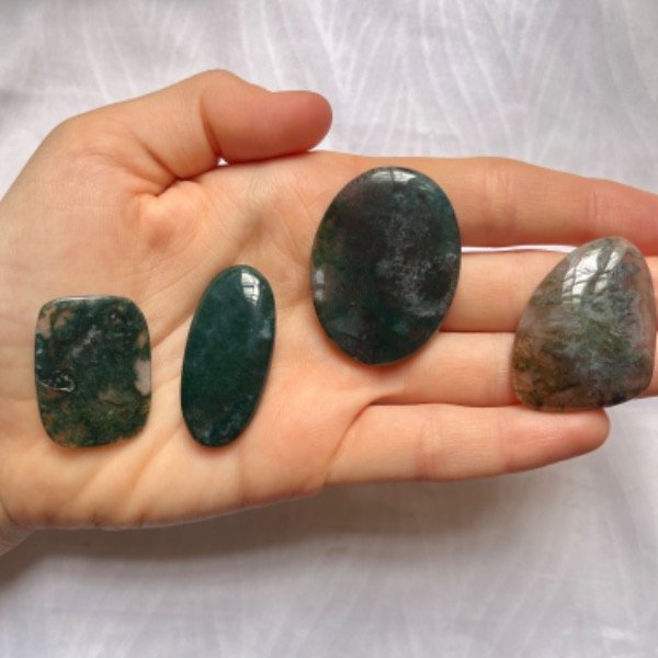 Producto - Cabujón Ágata Arborescente/ Musgo Mediana