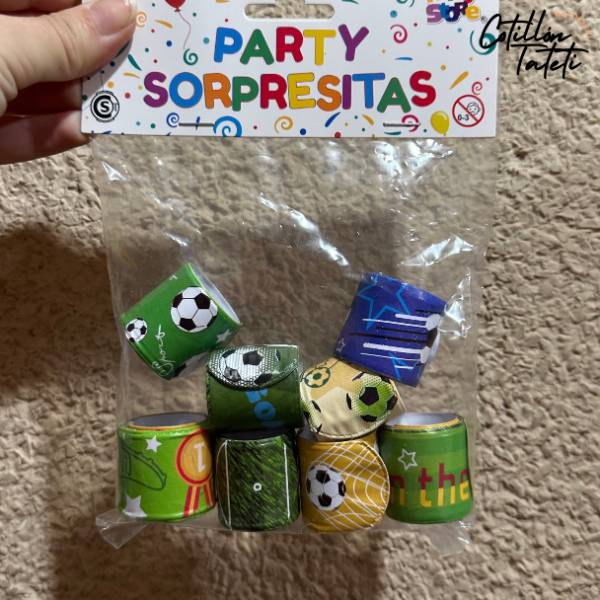 Producto - PULSERAS SLAP FÚTBOL - 10 UNIDADES