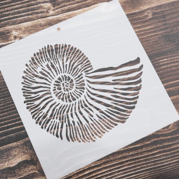 Producto - STENCIL G - CARACOLA GRANDE - MARINO