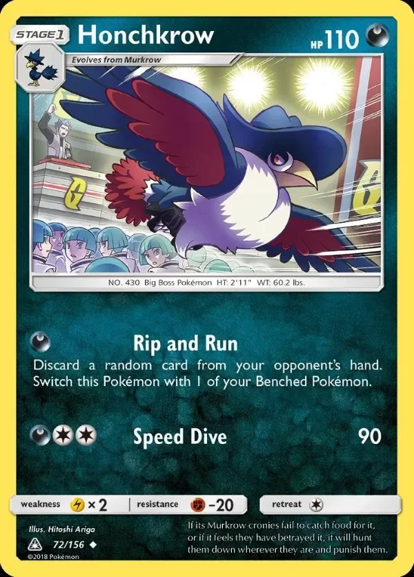 Producto - Pokemon Honchkrow (72/189) Ultra Prism