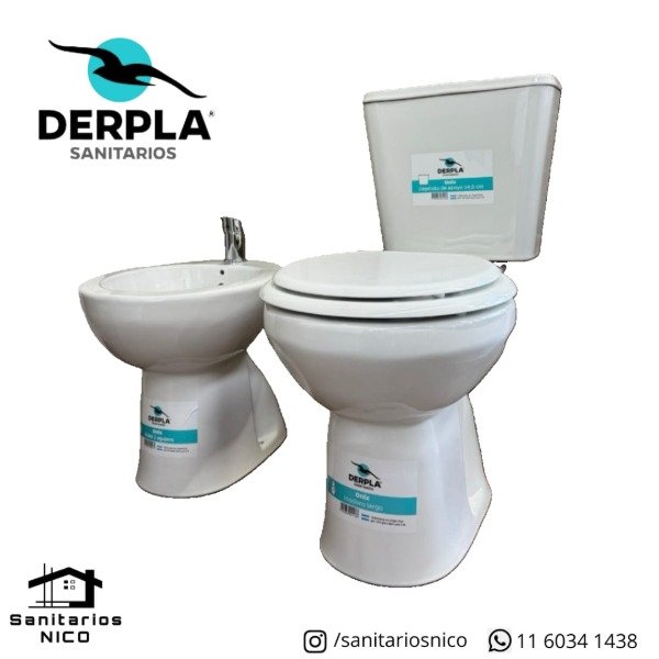 Producto - Inodoro largo + deposito de apoyo Onix