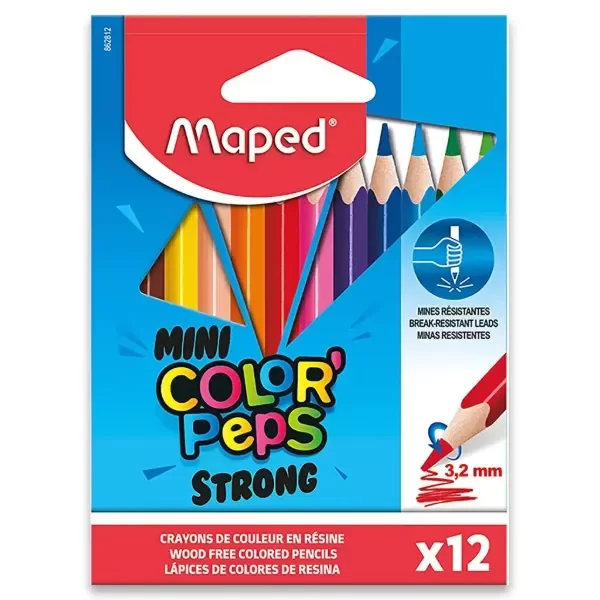 Producto - Lapices De Colores Maped - Mini Color Peps Strong x12