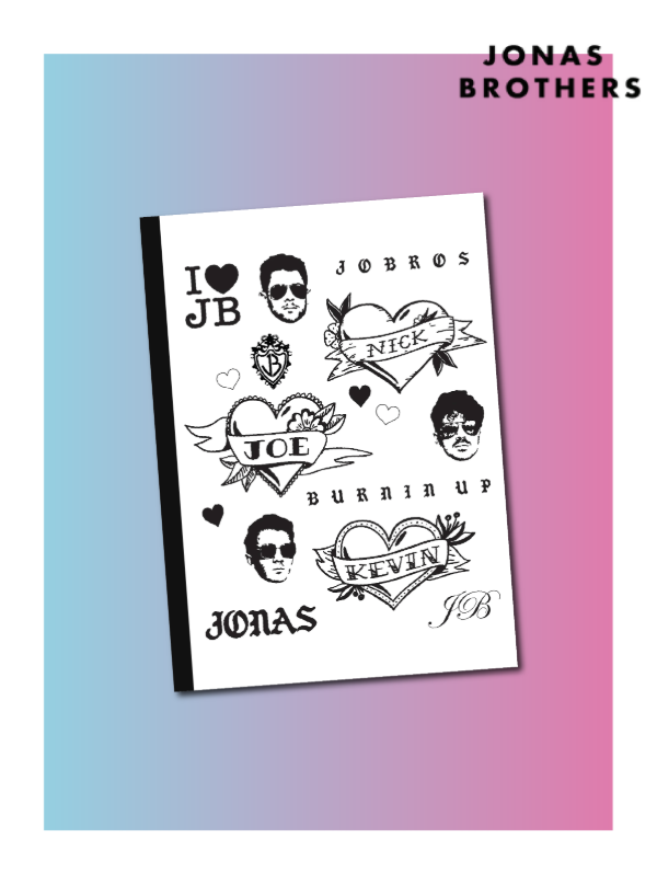 Producto - Libreta - Jonas Brothers (Modelo 3)