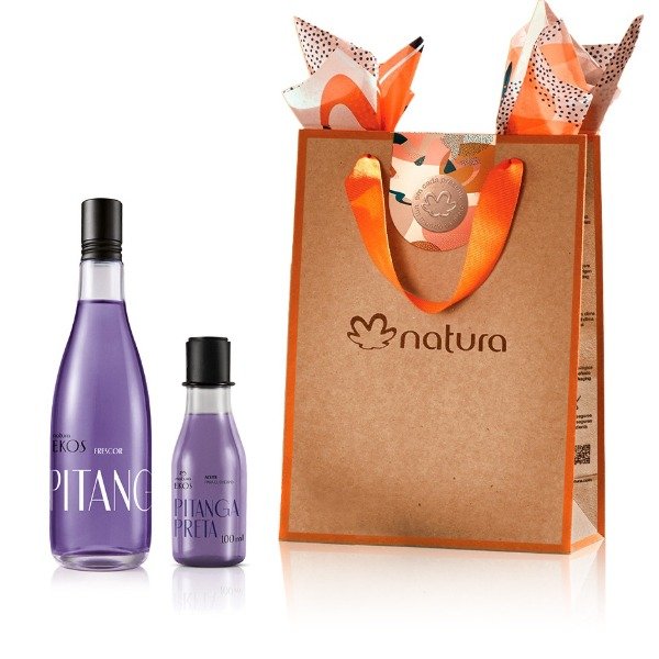 Producto - Regalo Pitanga Preta: frescor 150ml + aceite corporal 100ml + bolsa regalo