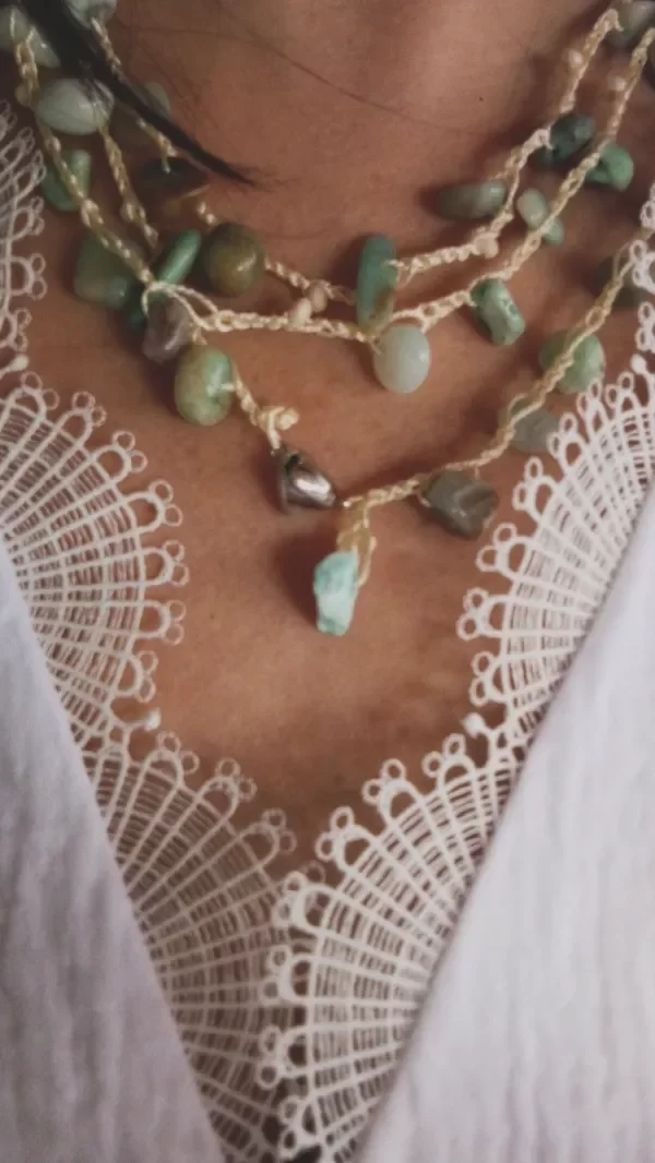 Producto - Collar Ipanema mil vueltas Amazonitas