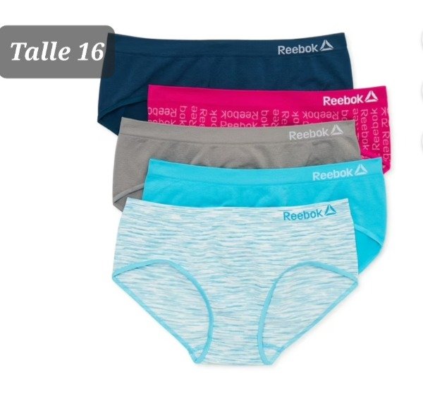 Producto - Pack de 5 bombachas reebook talle 16