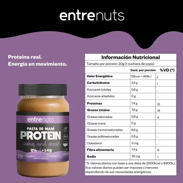 Producto - Pasta de Mani Proteica x370 gr - ENTRENUTS - 5