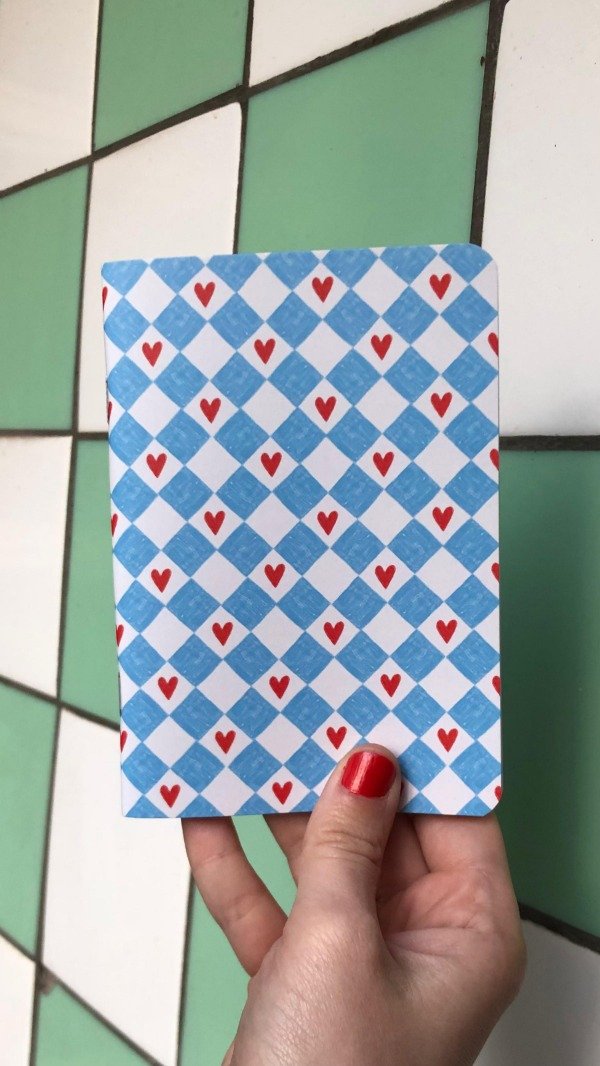 Producto - corazones - libreta
