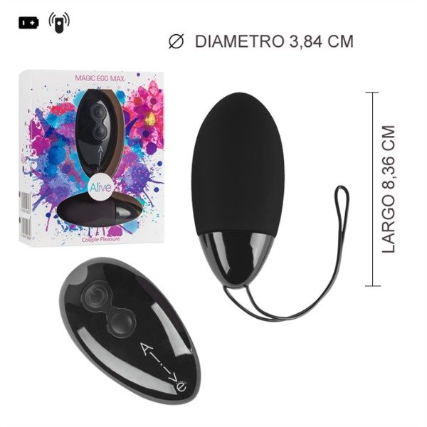 Producto - Vibrador Bala Negro 10 Velocidades