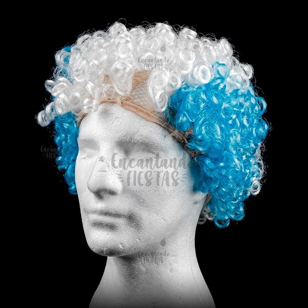 Producto - Peluca payaso bandera argentina