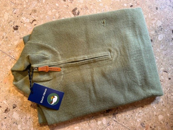 Producto - Medio cierre verde oliva duck head