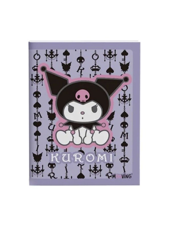Producto - Cuaderno Escolar 16x21 Tapa Flexible 48hjs Mooving - Kuromi