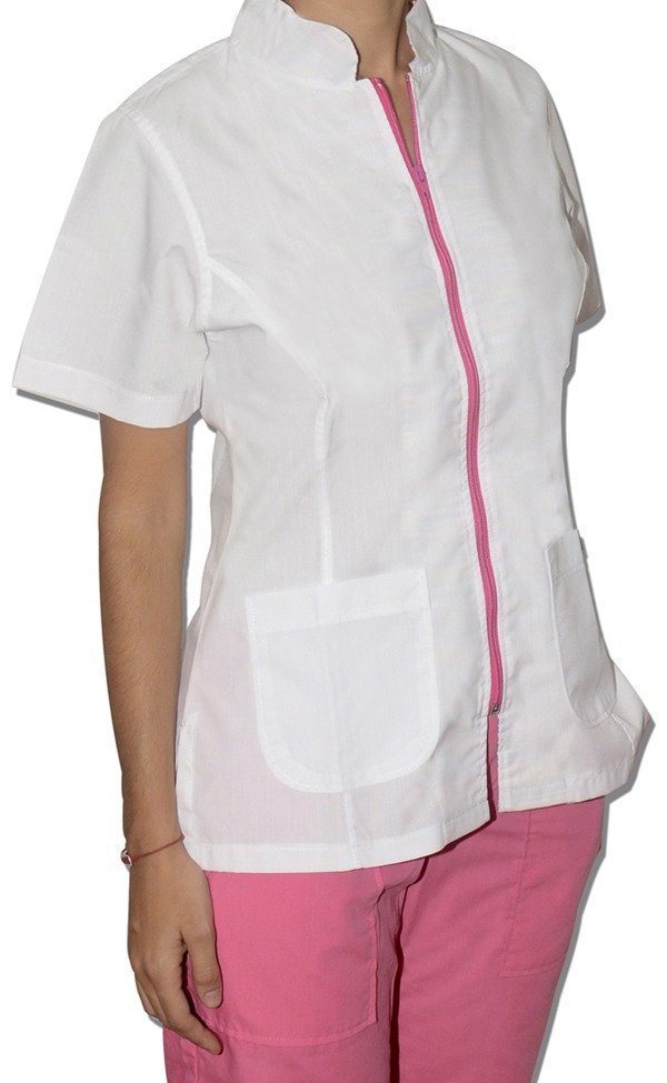 Producto - Chaqueta Mao con cierre SIRENA Blanca